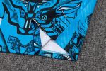 Napoli Blue Ink Splatter Half-Zip Jacket - 图片 5