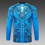 Napoli Blue Ink Splatter Half-Zip Jacket - 图片 7
