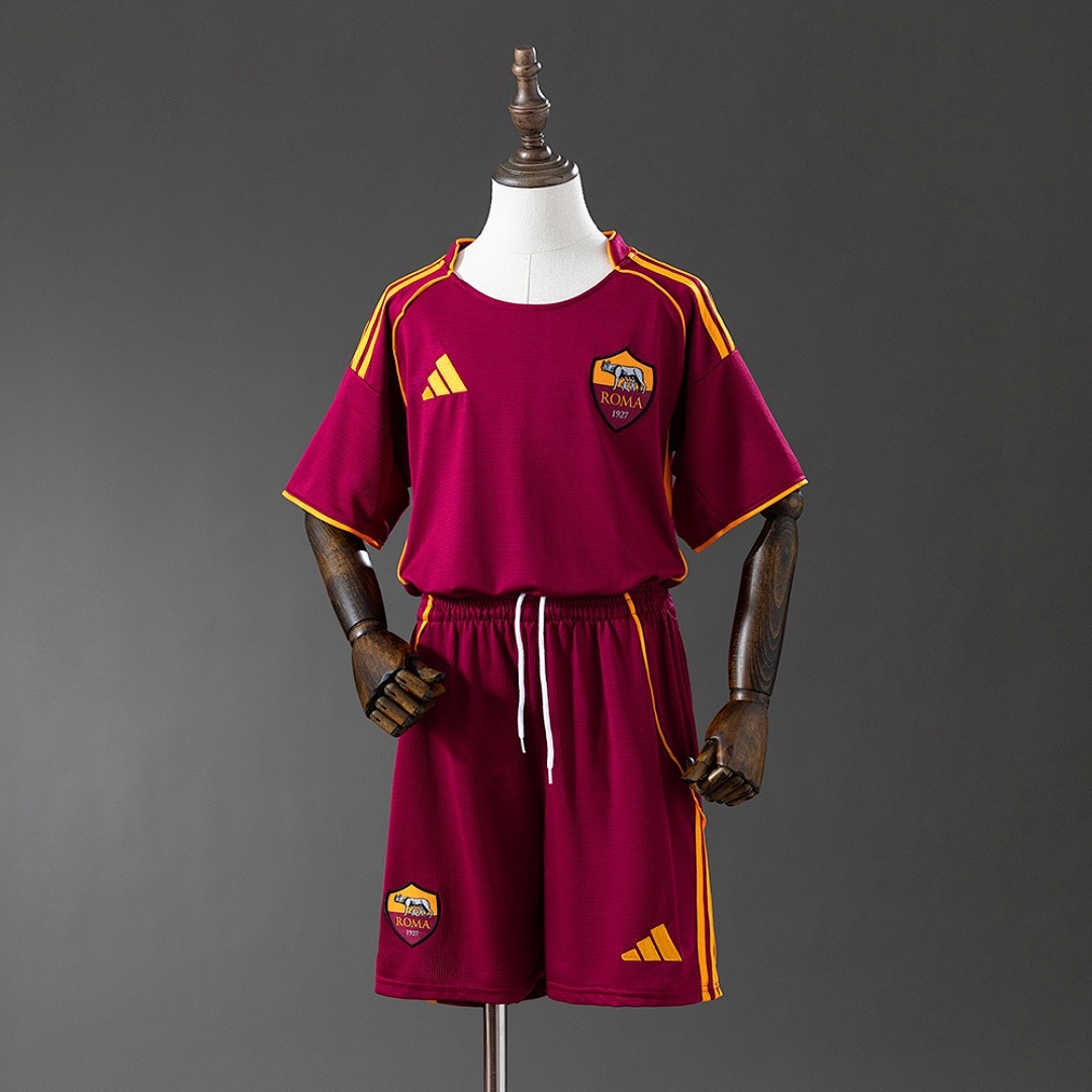 AS Roma 25/26 Home Kids Jersey