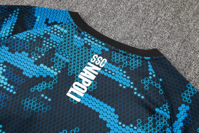 Napoli 24-25 Black Ink Splatter Short Sleeve Training Set - 图片 5
