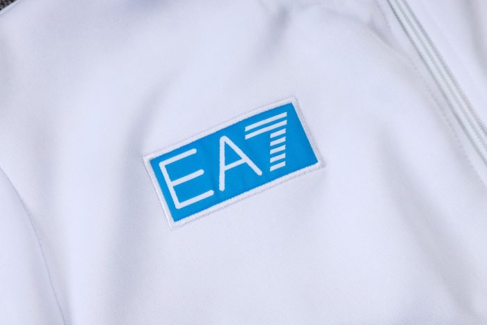 Napoli 2025/26 White Long Zipper Jacket - 图片 6