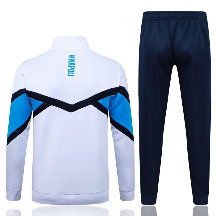 Napoli 2025/26 White Long Zipper Jacket - 图片 7
