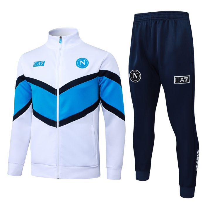 Napoli 2025/26 White Long Zipper Jacket - 图片 8