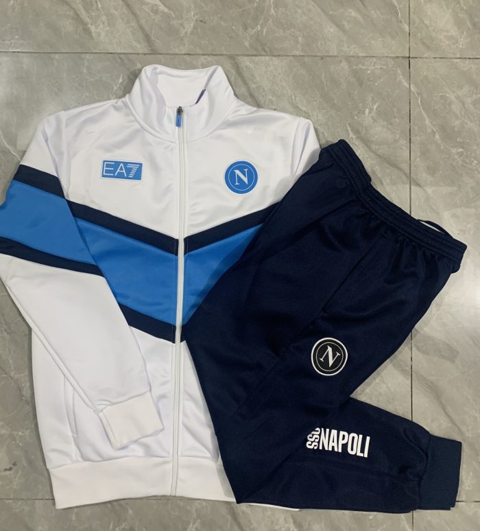 Napoli 2025/26 White Long Zipper Jacket - 图片 9