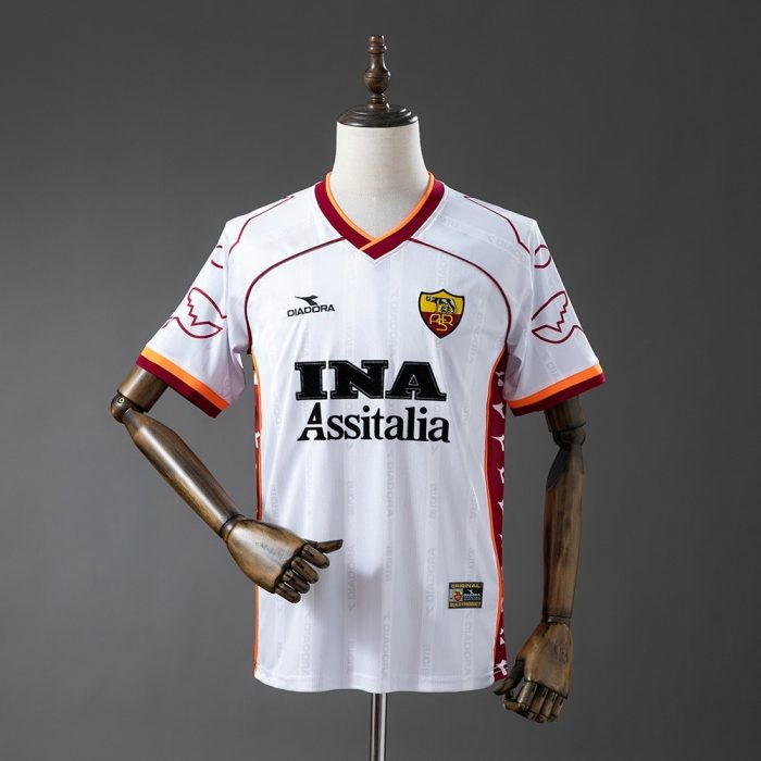 Roma 1999-2000 Away Retro Jersey - 图片 3
