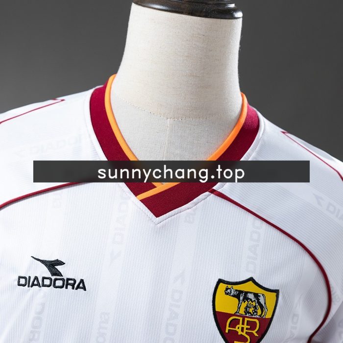 Roma 1999-2000 Away Retro Jersey - 图片 9