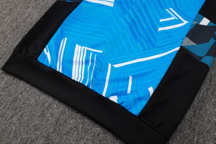 Napoli 24-25 Long Zipper Jacket Lake Blue Spray Print - 图片 3