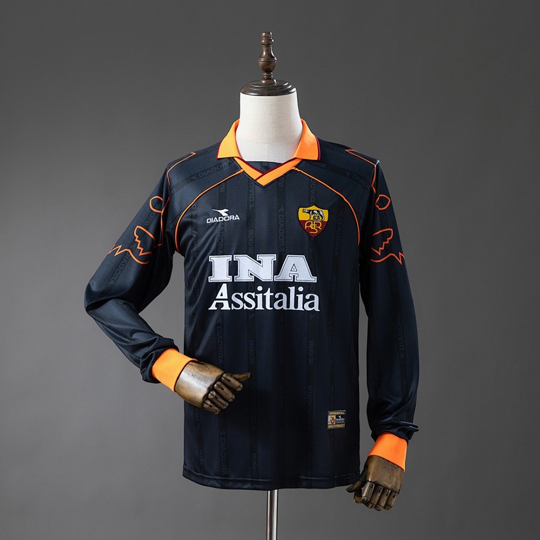 Roma 1999/2000 Third Away Long-Sleeved Retro Jersey