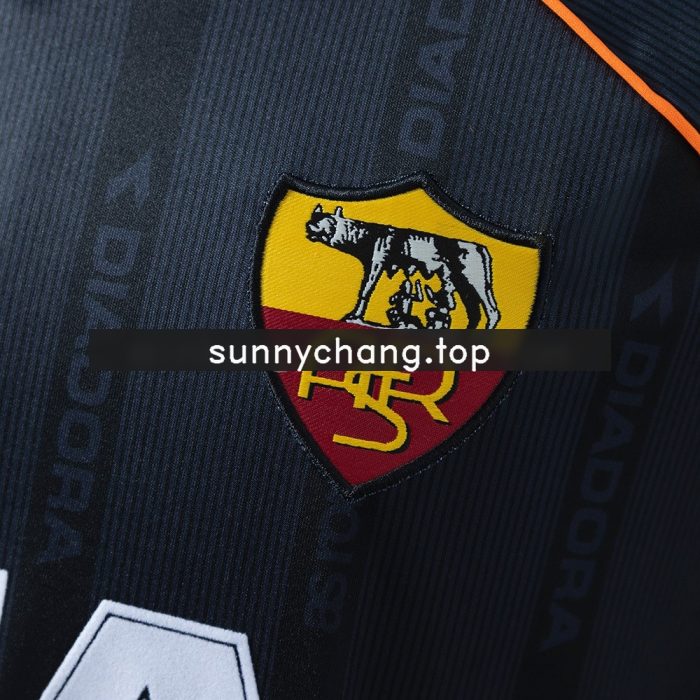 Roma 1999/2000 Third Away Long-Sleeved Retro Jersey - 图片 7