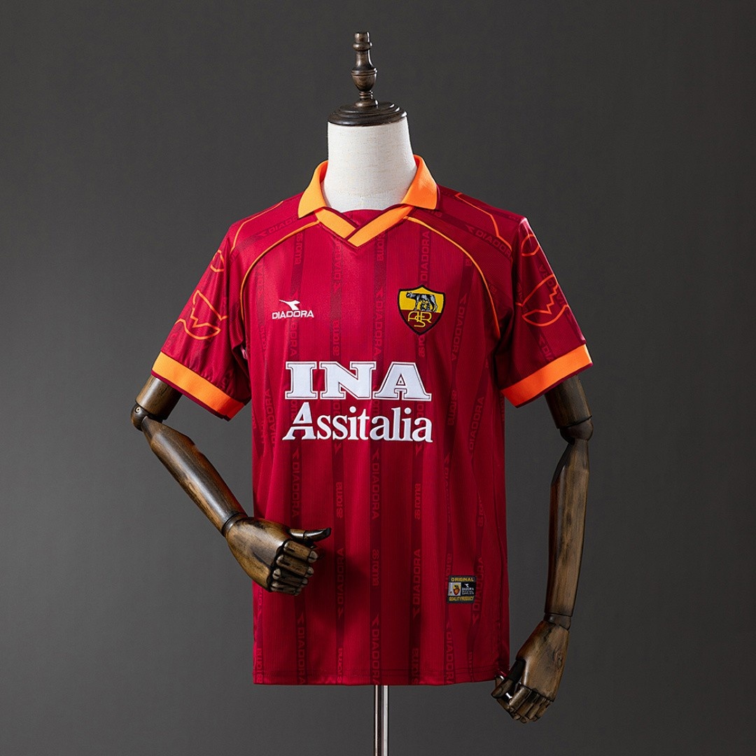 Roma 1999/2000 Home Retro Shirt