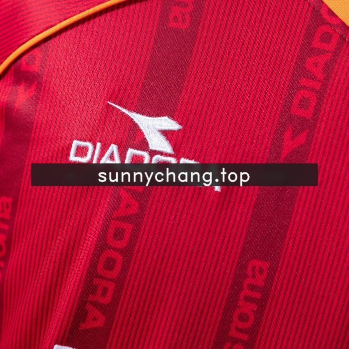 Roma 1999/2000 Home Long-Sleeve Retro Jersey - 图片 5