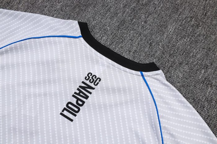 Napoli Light Grey Splatter Short Sleeve Training Shirt - 图片 5