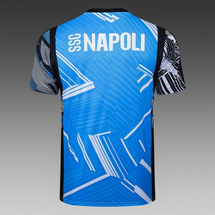 Naples 24-25 Short Sleeve Lake Blue Splatter Training T-Shirt - 图片 7
