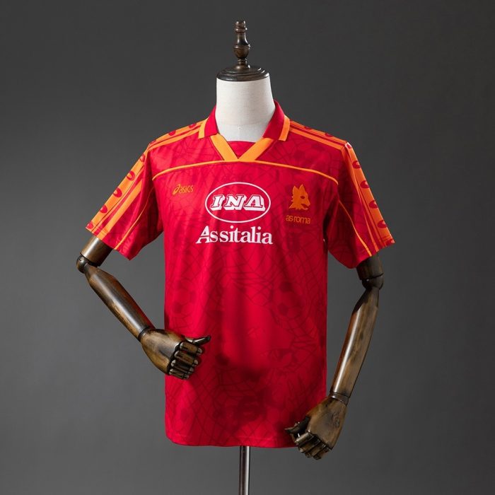 Roma 1995-1996 Home Retro Shirt - 图片 8