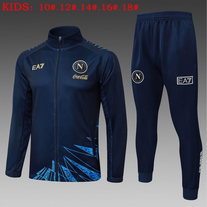 Napoli Blue Kids Training Suit - 图片 2