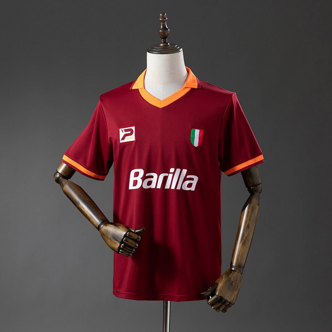 JER-6085_1 Roma 1983-1984 Home Retro Jersey - 图片 1