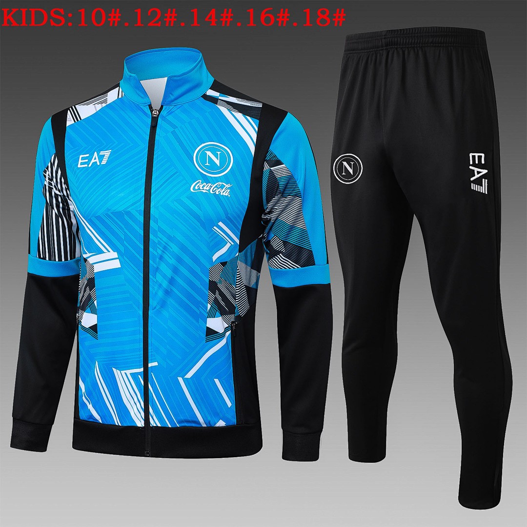 Naples 24/25 Children's Long Sleeve Jersey - Lake Blue Spray