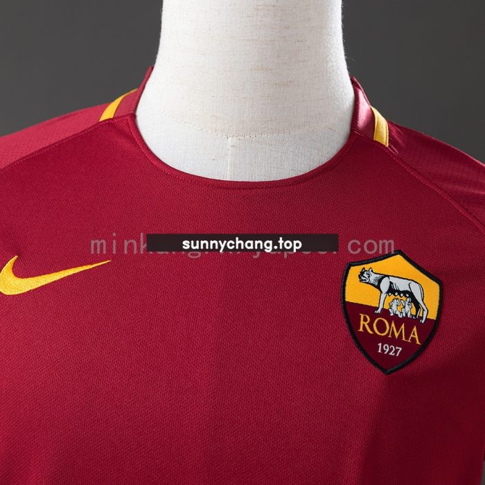 Roma 2017/2018 Home Retro Jersey - 图片 6