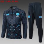 Napoli 25/26 Dark Grey Spray Print Long Zip Jacket