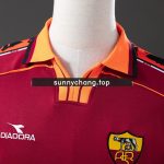 Roma 1998-1999 Home Long Sleeve Retro Jersey - 图片 6