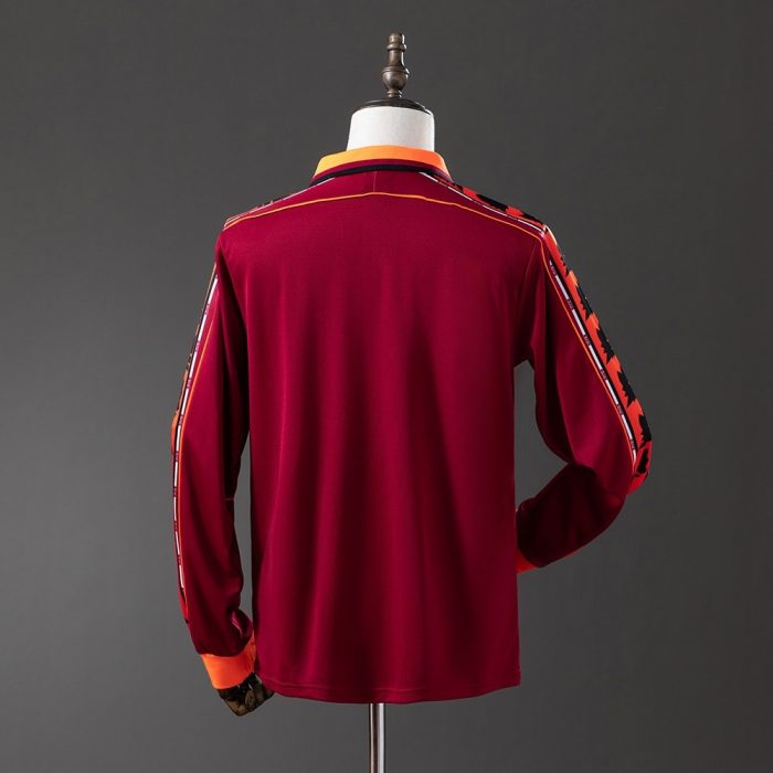 Roma 1998-1999 Home Long Sleeve Retro Jersey - 图片 7