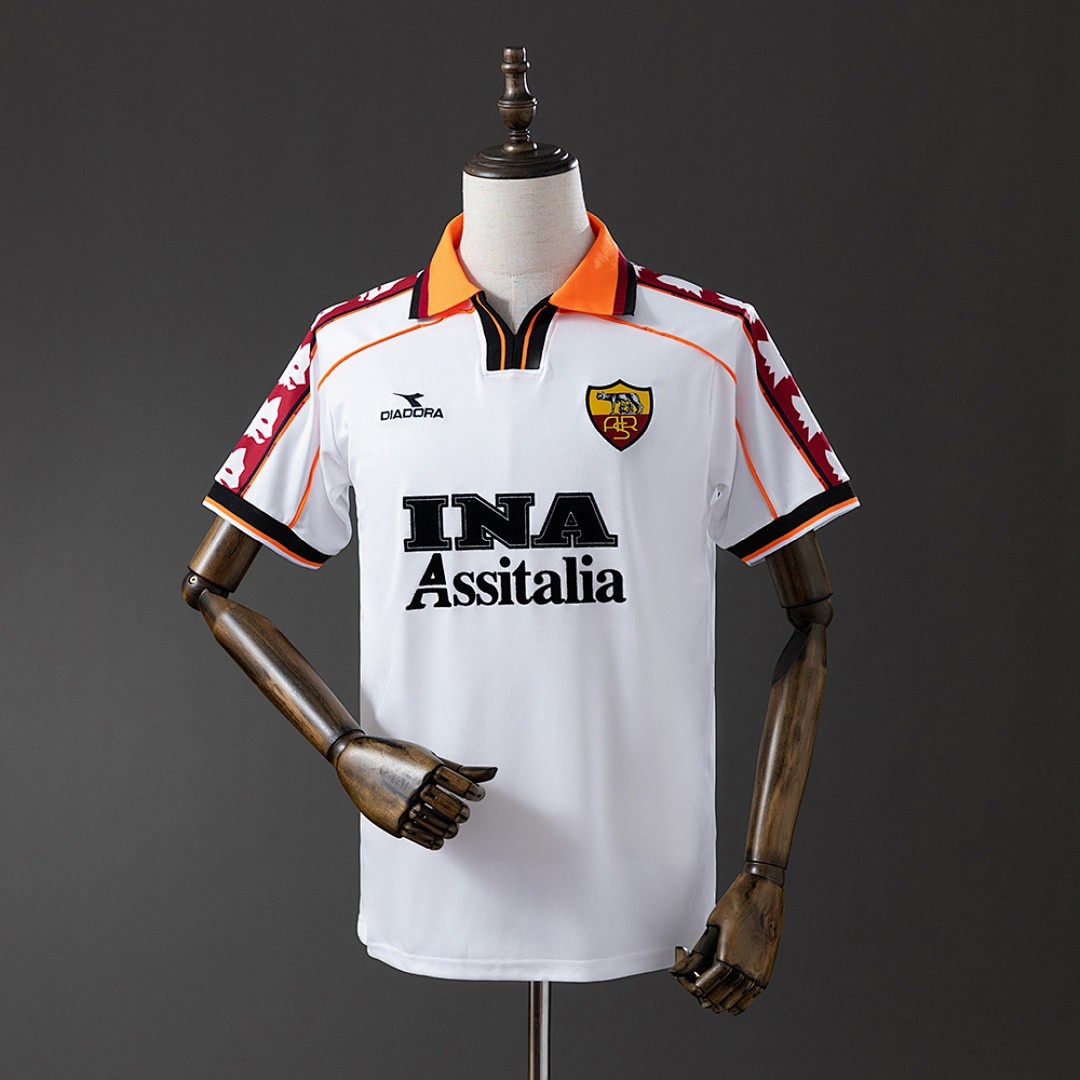 JER-6102_1 Roma 1998/99 Away Retro Jersey - 图片 1