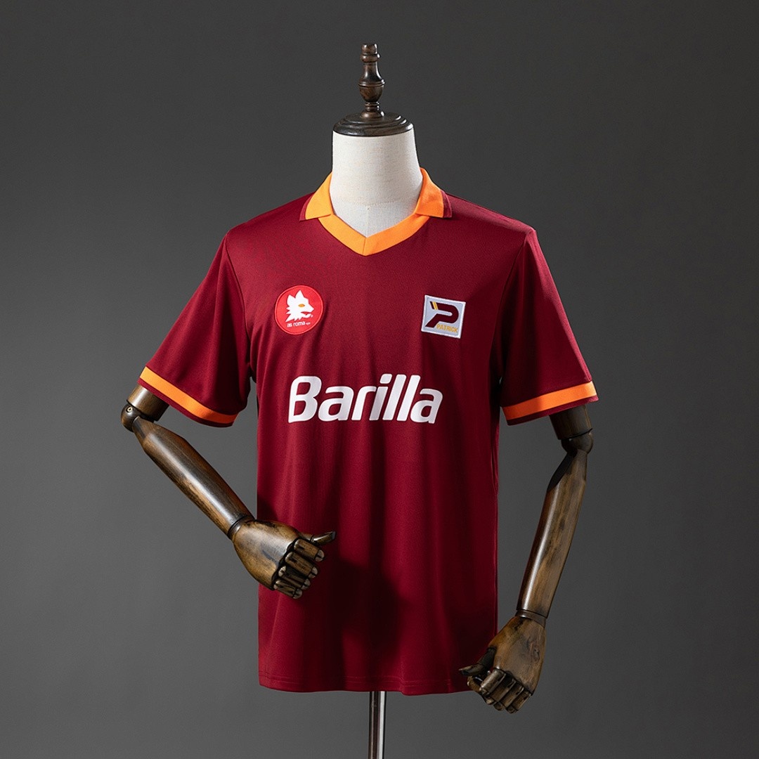 JER-6110_1 Roma 1982/83 Home Retro Jersey - 图片 1