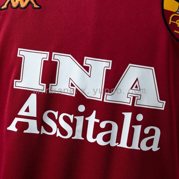 Roma 2000/2001 Home Retro Shirt - 图片 5