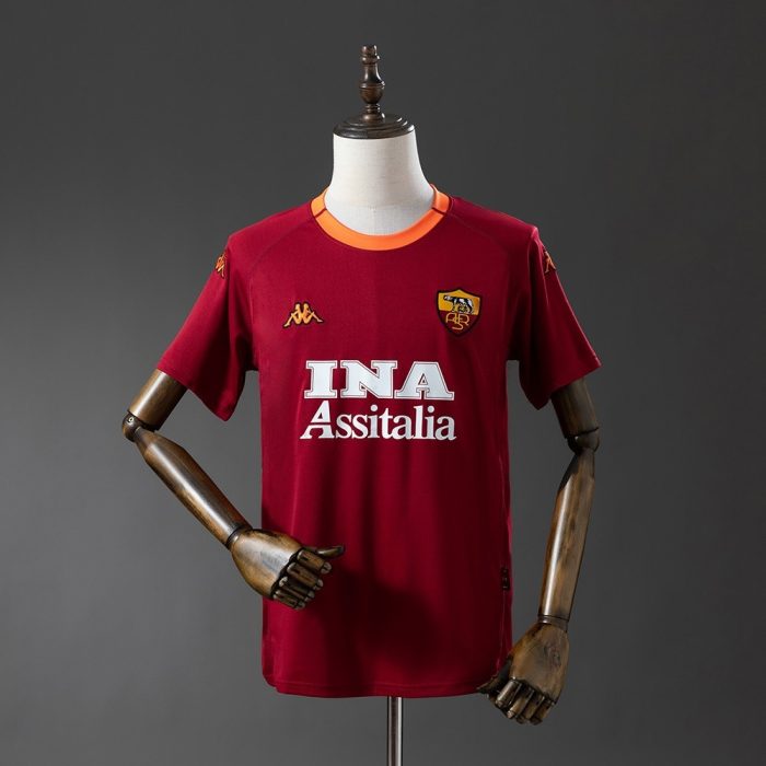 Roma 2000/2001 Home Retro Shirt - 图片 8