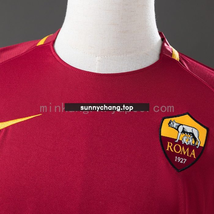 Roma 2017/18 Home Retro Long Sleeve Jersey - 图片 6