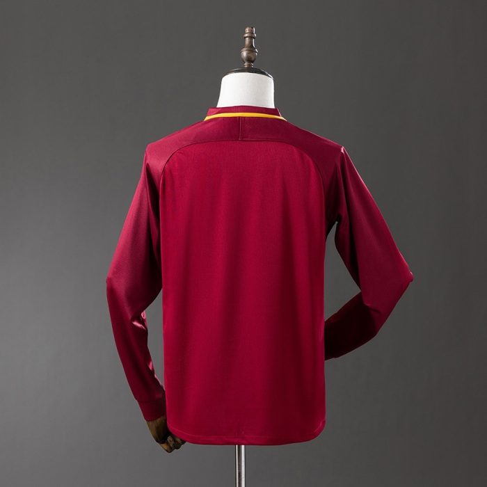 Roma 2017/18 Home Retro Long Sleeve Jersey - 图片 7