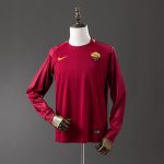 Roma 2017/18 Home Retro Long Sleeve Jersey - 图片 8