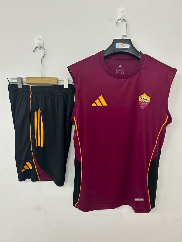 Roma 25/26 Training Suit Red - 图片 3