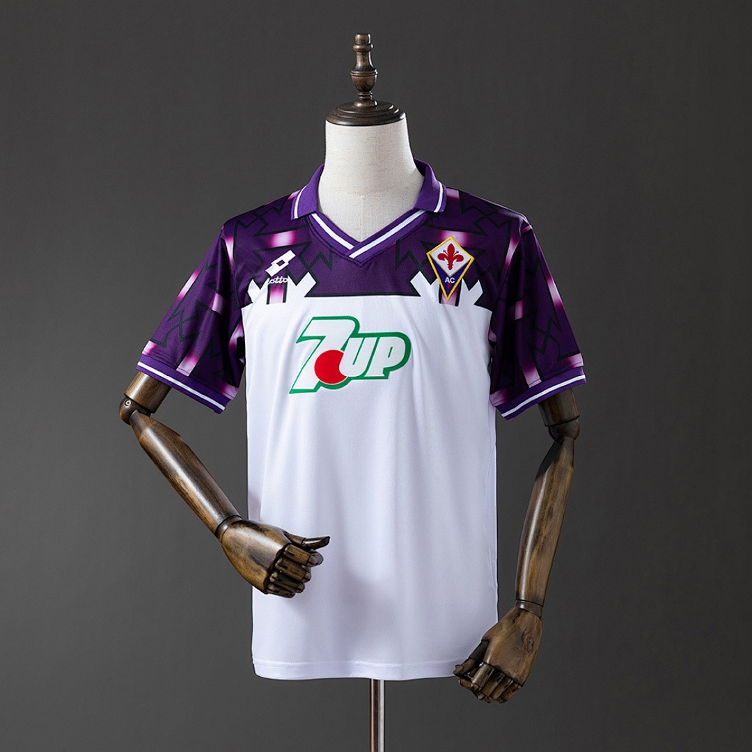 JER-6132_1 Fiorentina 1992/93 Away Retro Jersey - 图片 1