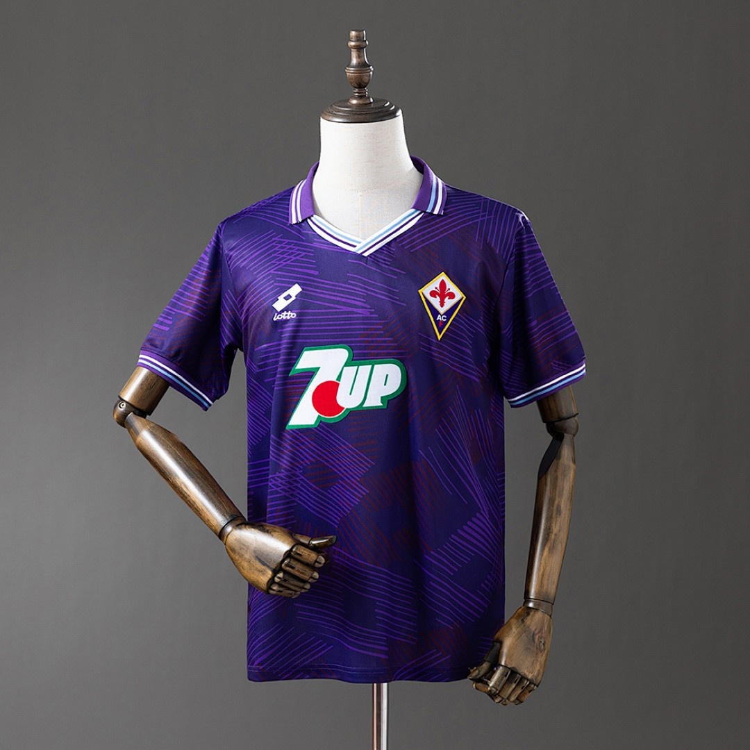 JER-6134_1 Fiorentina 1992/93 Home Retro Shirt - 图片 1