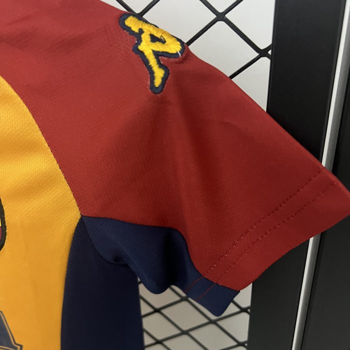 Roma 2001/2002 Home Kids Jersey - 图片 5