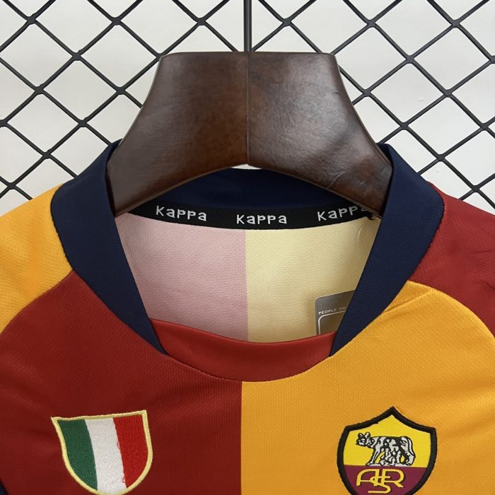 Roma 2001/2002 Home Kids Jersey - 图片 8