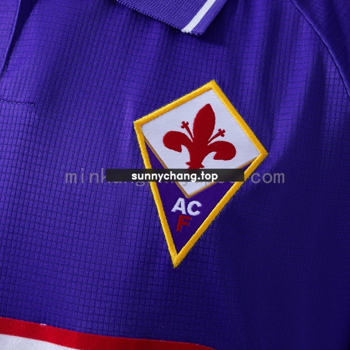 Fiorentina 1998 Home Retro Long Sleeve Jersey - 图片 4