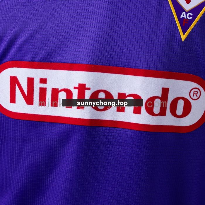 Fiorentina 1998 Home Retro Long Sleeve Jersey - 图片 5