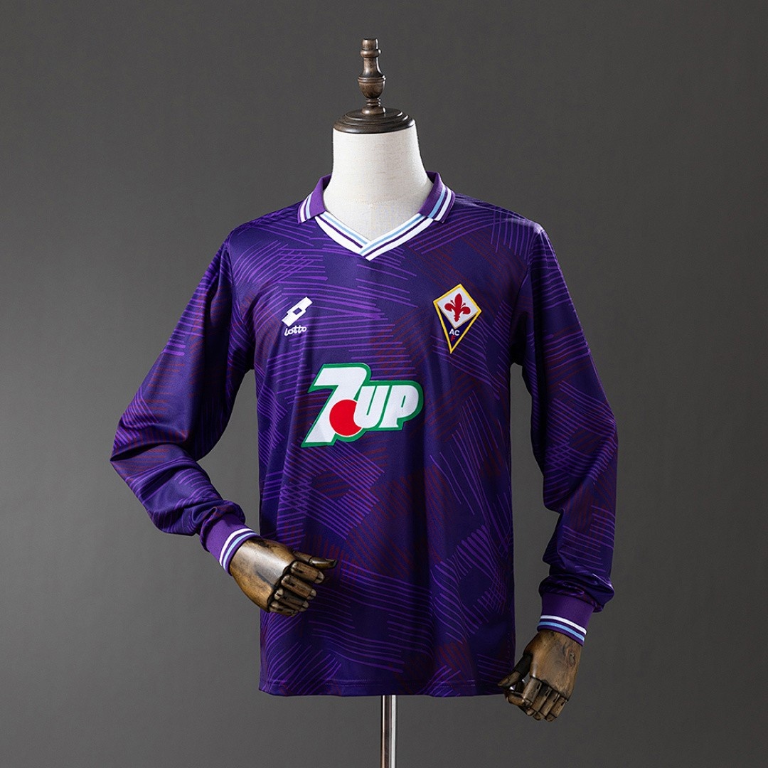 Fiorentina 1992/93 Home Long Sleeve Retro Jersey