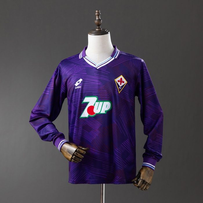 Fiorentina 1992/93 Home Long Sleeve Retro Jersey - 图片 8