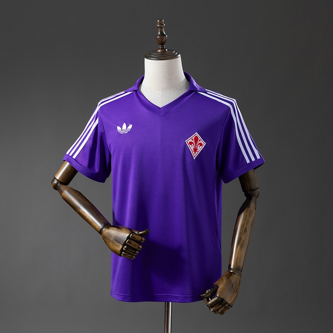 JER-6164_1 Fiorentina 1979-80 Home Retro Jersey - 图片 1