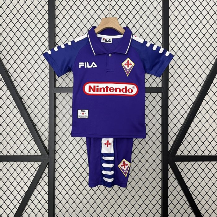 Fiorentina 1998 Home Kids Jersey - 图片 4