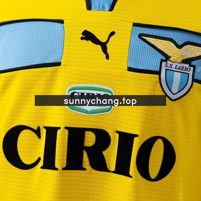 Lazio 1998-1999 Retro Shirt Yellow - 图片 5