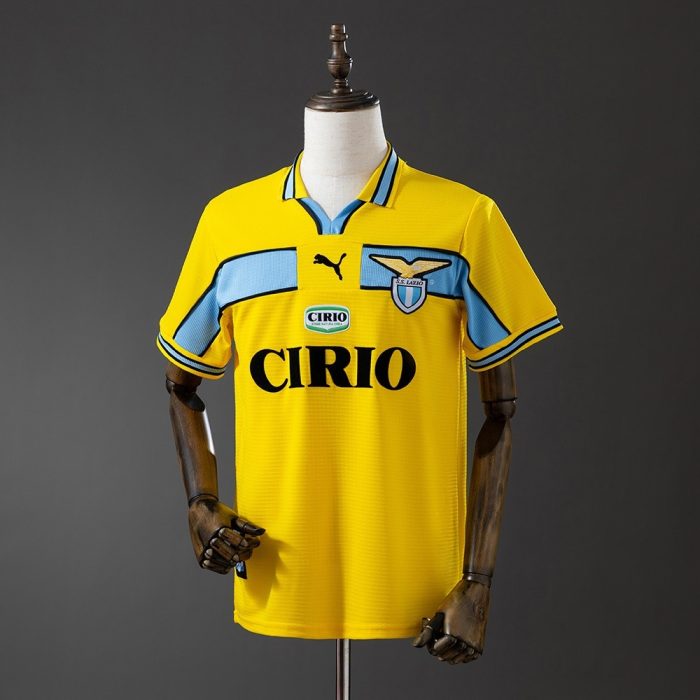 Lazio 1998-1999 Retro Shirt Yellow - 图片 8