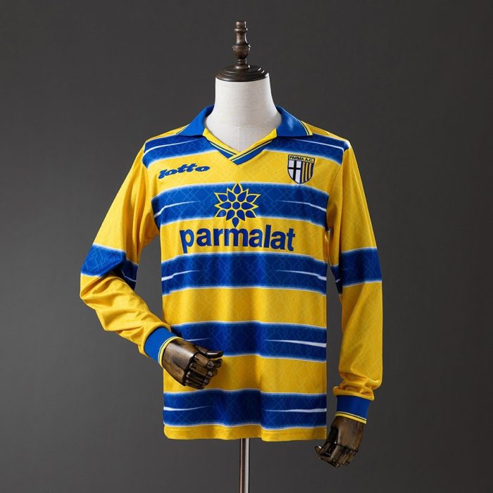 Parma 1998-1999 Home Long Sleeve Retro Jersey - 图片 8