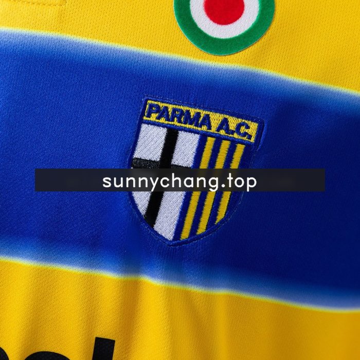 Parma 1999-2000 Home Long Sleeve Retro Jersey - 图片 4