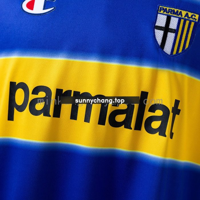 Parma 1999-2000 Home Long Sleeve Retro Jersey - 图片 5