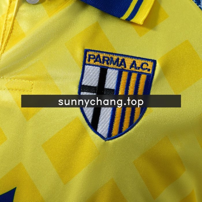 Parma 1995-1997 Retro Yellow Jersey - 图片 4