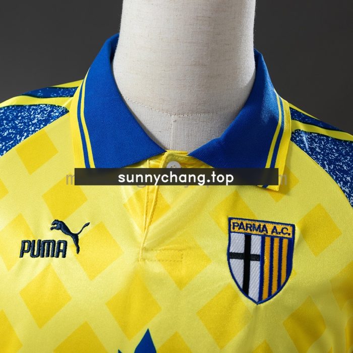 Parma 1995-1997 Retro Yellow Jersey - 图片 6